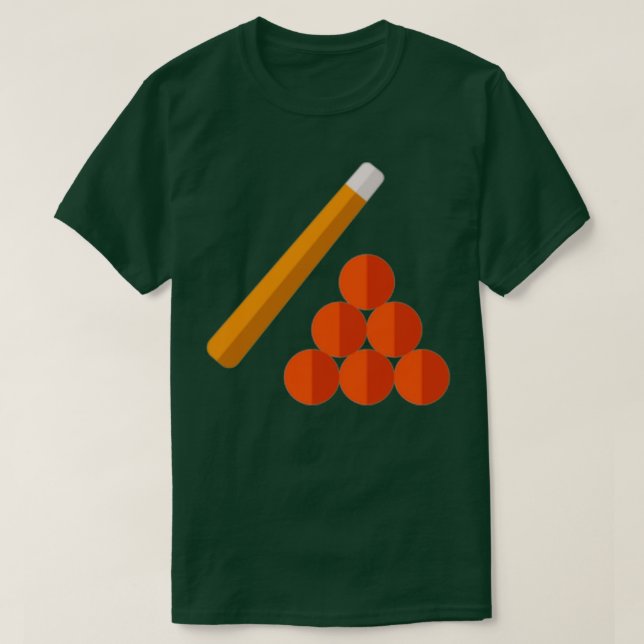 Camiseta Billiard Balls (Frente do Design)