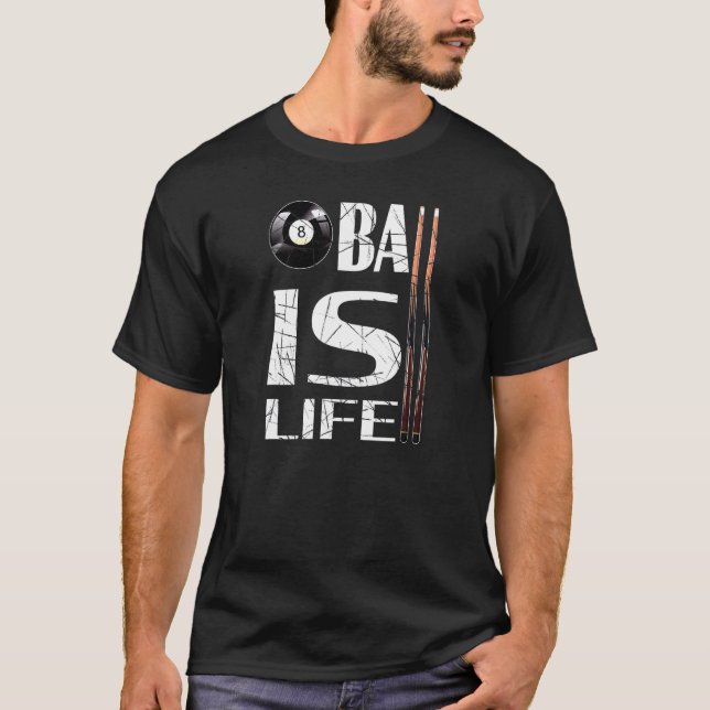 Camiseta Billiard Break Para O Treinador Do Jogador E O Tet (Frente)