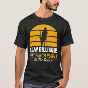 Camiseta Billiard Gift Piscina Jogador Engraçado Tubarão Sa