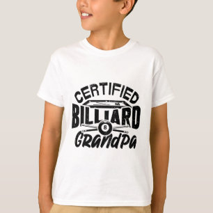 Camiseta Billiard Grandpa Piscina Billiard Player F