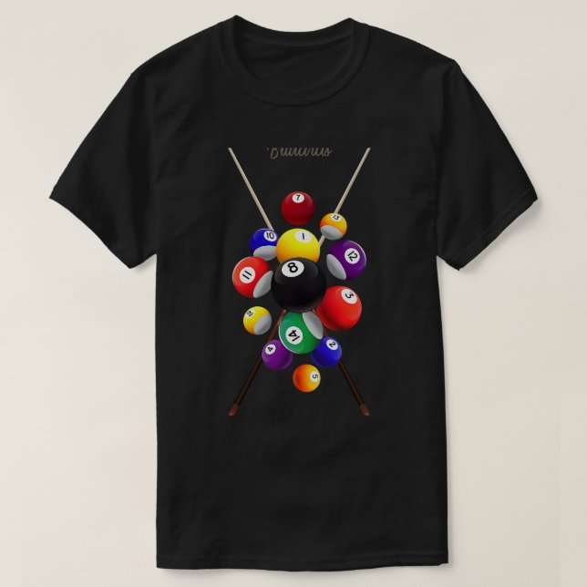 Camiseta Billiard Piscina (Frente do Design)