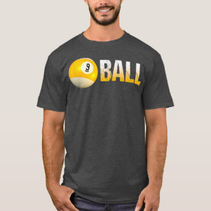 Camiseta Billiard Piscina Ball 9Ball para Equipe e Leags