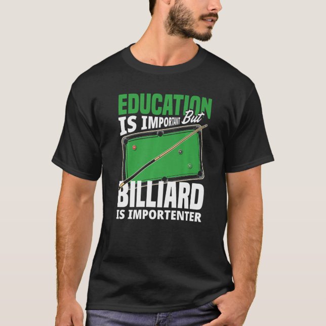 Camiseta Billiard Player Snooker  Pool Player (Frente)