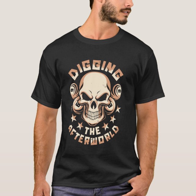 Camiseta Billiard Skull Billard 8-Ball - Piscina Cue (Frente)