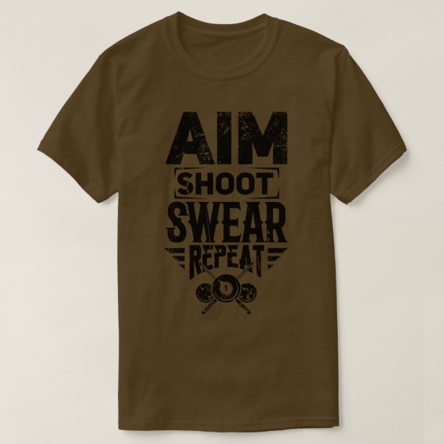 Camiseta Billiard Snooker (Frente do Design)
