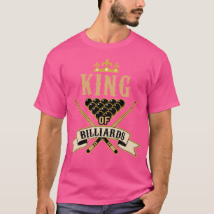 Camiseta Billiard Snooker Amantes Rei De Bilhar