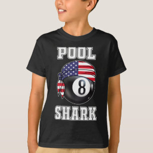 Camiseta Billiard Team 8 Ll Jogador De Jogo De Piscina Pres