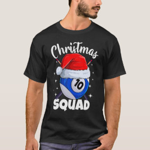Camiseta Billiards 10 Ball Christmas Squad Balls Billi