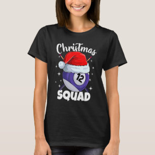 Camiseta Billiards 12 Ball Christmas Squad Balls Billi
