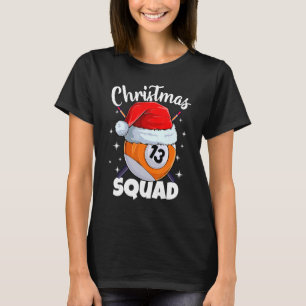 Camiseta Billiards 13 Ball Christmas Squad Balls Billi