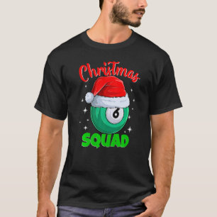 Camiseta Billiards 6 Ball Christmas Squad Balls Billia