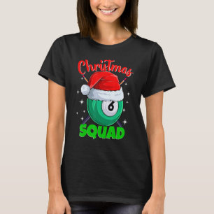 Camiseta Billiards 6 Ball Christmas Squad Balls Billia