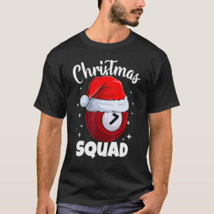 Camiseta Billiards 7 Ball Christmas Squad Balls Billia