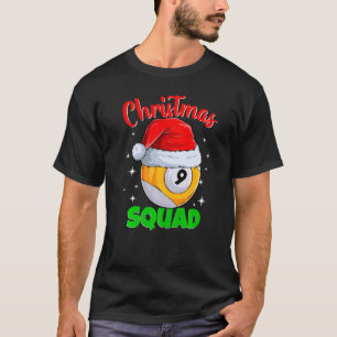 Camiseta Billiards 9 Ball Christmas Squad Balls Billia