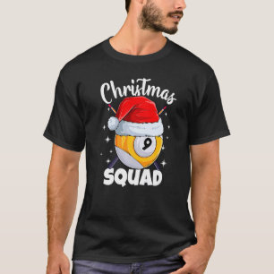 Camiseta Billiards 9 Ball Christmas Squad Balls Billia