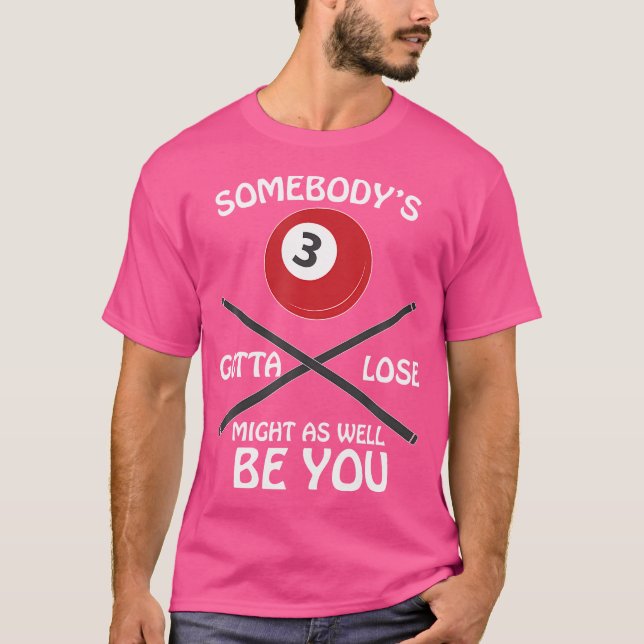 Camiseta Billiards (Alguém Tem Perder) (Frente)