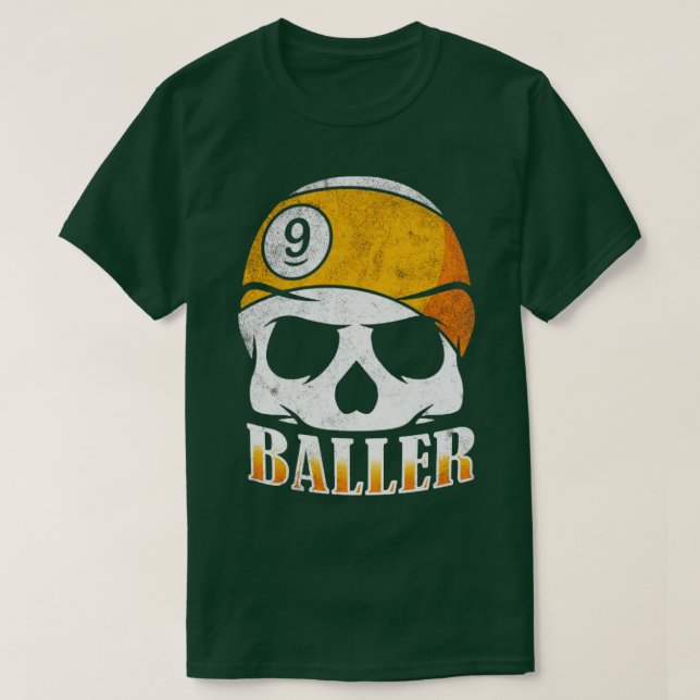 Camiseta Billiards Baller (Frente do Design)