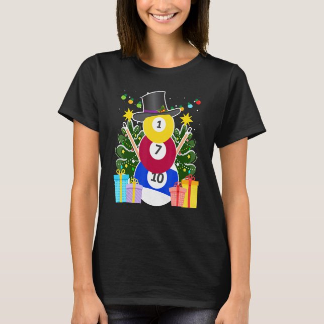Camiseta Billiards bolas de bilhar bilhar vigaristas (Frente)