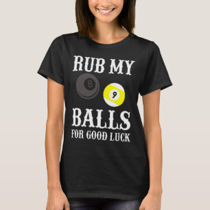 Camiseta Billiards Engraçados Bata Minha Sorte