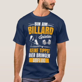 Camiseta Billiards Gift Pub Jogador de Piscina Esportiva Cu
