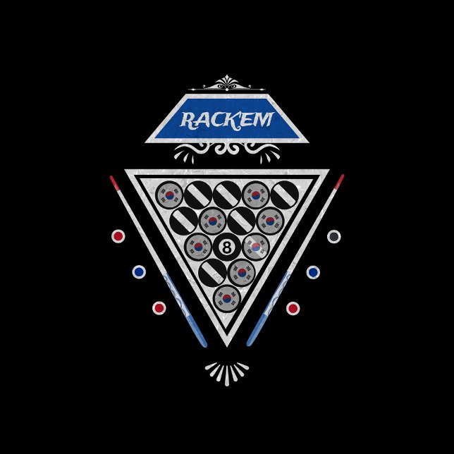 Camiseta BILLIARDS KOREA ANCESTRY PISCINA SNOOKER T Shirt (Criador carregado)