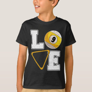 Camiseta Billiards Love Piscina Player Billiards Lover