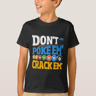 Camiseta Billiards Não Os Apontam Para Quebrar 8 Homens De