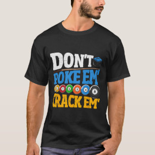 Camiseta Billiards Não Os Apontam Para Quebrar 8 Homens De