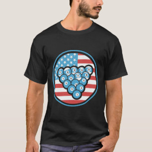 Camiseta Billiards Ofertas Para Homens & Mulheres Bande