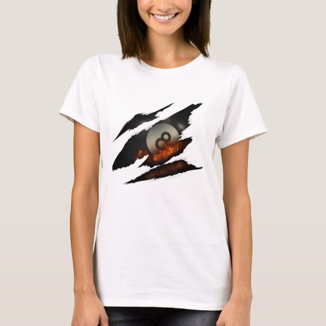 Camiseta Billiards Piscina Ll 8 Ll Vintage (Frente)