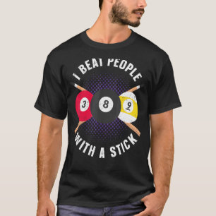 Camiseta Billiards Piscina Player Ball Pun I Beba Pessoas C