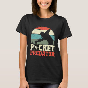 Camiseta Billiards Pocket Predator 8 Ball Homens Engraçados