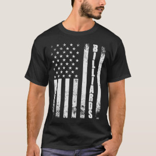 Camiseta Billiards Snooker American Flag Usa Games Esporte