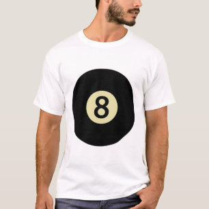 Camiseta Billiards Snooker Piscina Ll Número 8 Billiard Pla