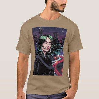 Camiseta Billie Eilish Comic Art gift friends