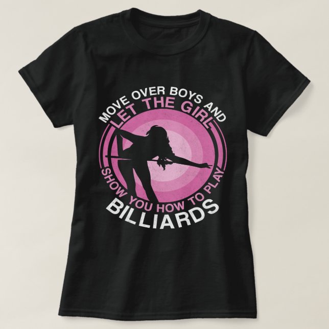 Camiseta Billiers Piscina Player Ball Girl Esta Princesa Ve (Frente do Design)