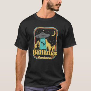 Camiseta Billings Montana Ufo Alienígena Hunter 80 Retro St
