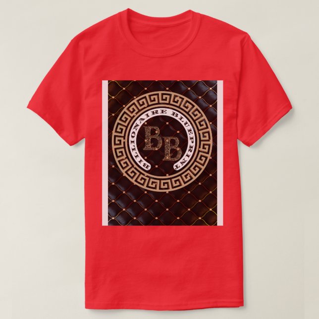 CAMISETA BILLIONAIRE BLUEPRINT LEATHER BACKROWN (Frente do Design)
