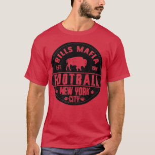 Camiseta Bills Mafia New York Futebol Est 1960 Vintage Bla