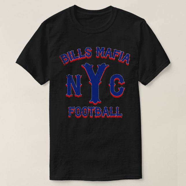 Camiseta Bills Mafia NYC Vintage Blue (Frente do Design)