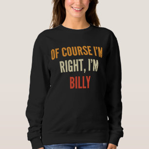 Camiseta Billy, claro que estou certo, sou Billy