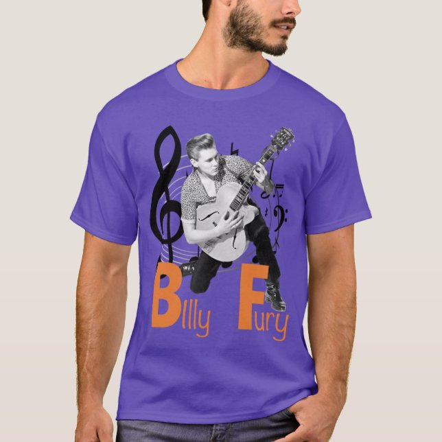 Camiseta Billy Fury beat retro friends (Frente)