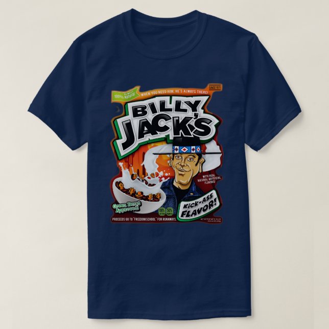 Camiseta Billy Jacks Cereal (Frente do Design)