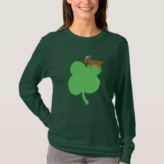 Camiseta Billy Swags St. Patricks Day Goat Themed Long 