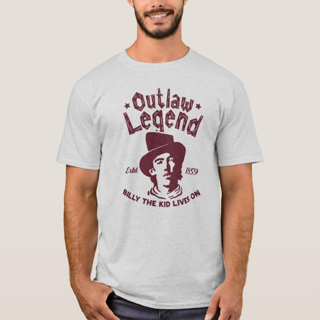 Camiseta Billy The Kid - Outlaw Legend (Frente)