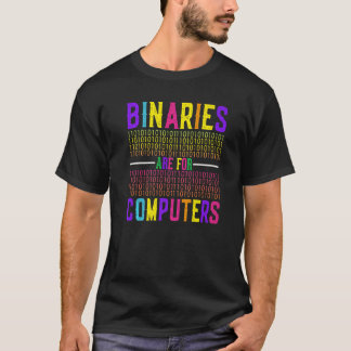 Camiseta Binaries Are For Computers Lesbian Gay Bisexual Pr