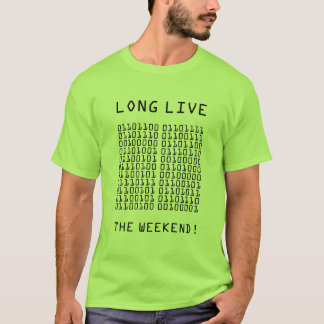 Camiseta Binário Viva o Fim de Semana