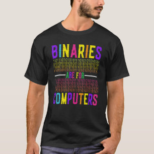 Camiseta Binários São Para Computadores Lésbica Gay Bissexu