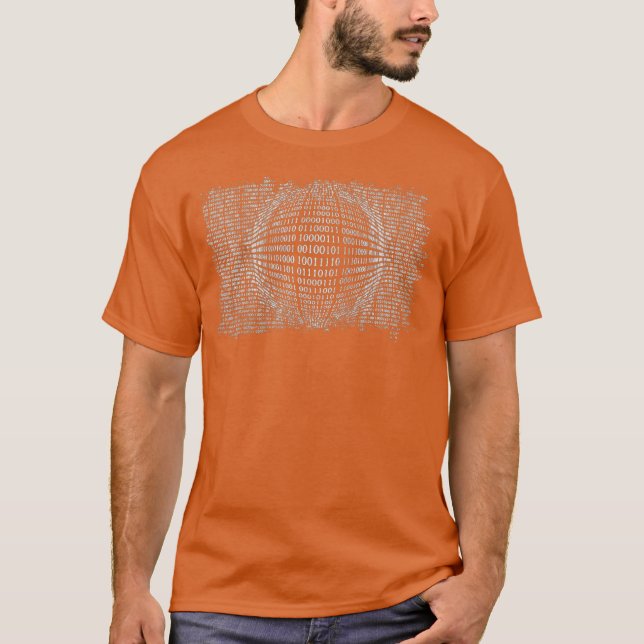 Camiseta Binary Sphere Computer Programmer Coder Geek (Frente)