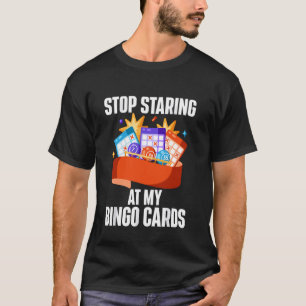 Camiseta Bingo Art For Women Men Bingo Card Game Lover Bing